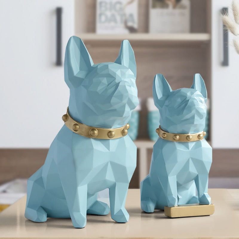  Dog Statue Home Decor Crafts Animal Sculpture resine Modern Art  for Home Ornaments Decoration Accessories Figurine Garden Decor,Black Big :  Home & Kitchen