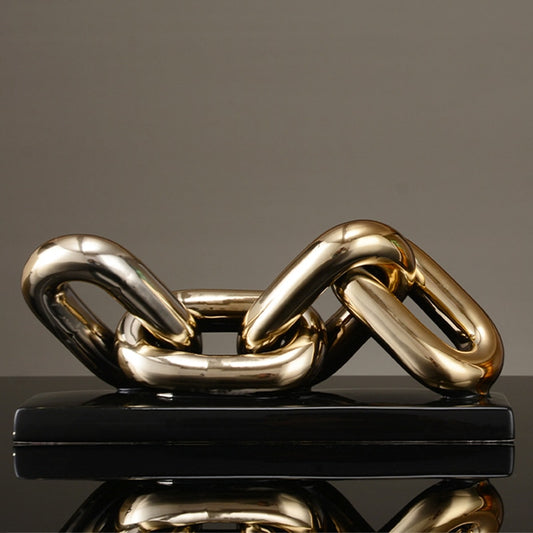 Golden chain sculpture